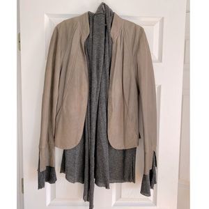 Braez Leather Jacket with Sweater Lining Size S